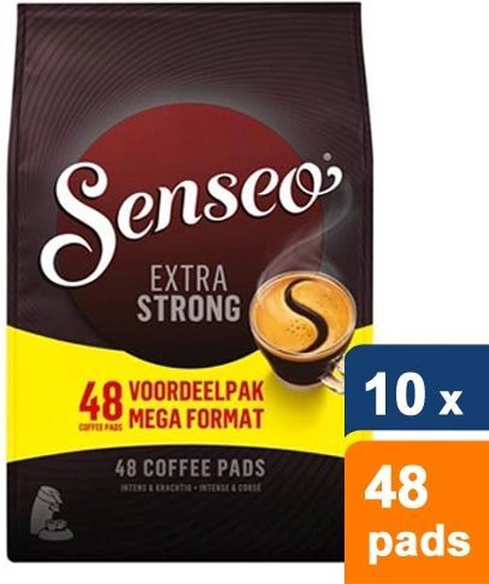 Senseo Extra Strong Koffiepads - 10 X 48 Stuks 4 Senseo Extra Strong Koffiepads - 10 X 48 Stuks - Afbeelding 2