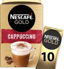 Nescafé Gold Cappuccino Oploskoffie - Ongezoet - 6 Doosjes à 10 Zakjes -Koffiedrank Winkel 1110x1200