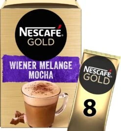 Nescafé Gold Wiener Melange Mocha Oploskoffie - 6 Doosjes à 8 Zakjes -Koffiedrank Winkel 1111x1200 2