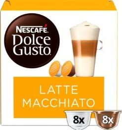 Nescafé Dolce Gusto Latte Macchiato Capsules - 48 Koffiecups 15 Nescafé Dolce Gusto Latte Macchiato Capsules - 48 Koffiecups -Koffiedrank Winkel 1124x1200