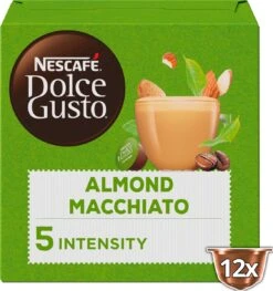 Nescafé Dolce Gusto Almond Macchiato Capsules - Vegan Koffie - 36 Koffiecups 20 Nescafé Dolce Gusto Almond Macchiato Capsules - Vegan Koffie - 36 Koffiecups -Koffiedrank Winkel 1126x1200