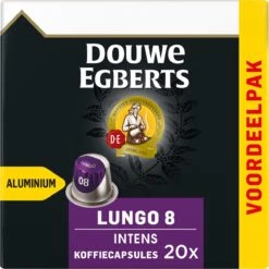 Douwe Egberts Lungo Intens Koffiecups - Intensiteit 8/12 - 10 X 20 Capsules -Koffiedrank Winkel 1198x1200