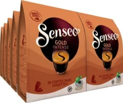 Nieuwkomers 5 Senseo Gold Intense Koffiepads - 7/9 Intensiteit - 4 X 36 Pads