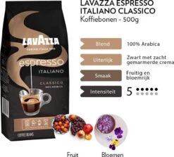 Lavazza Espresso Italiano Classico Koffiebonen - 500 Gram X6 -Koffiedrank Winkel 1200x1082