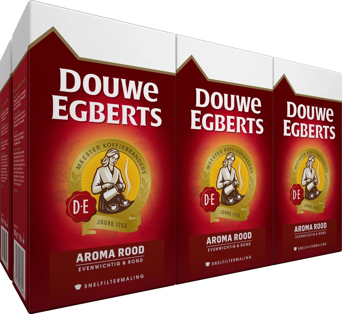 Douwe Egberts Aroma Rood Filterkoffie - 6 X 500 Gram