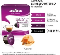 Lavazza Espresso Intenso Capsules - Geschikt Voor Dolce Gusto Apparaat - 6 X 16 Stuks -Koffiedrank Winkel 1200x1101