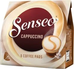 Senseo Cappuccino Koffiepads - 2/9 Intensiteit - 10 X 8 Pads -Koffiedrank Winkel 1200x1116