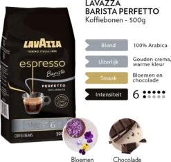 Lavazza Espresso Barista Perfetto Koffiebonen - 500 Gram X4 -Koffiedrank Winkel 1200x1137