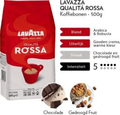 Lavazza Qualita Rossa Koffiebonen - 500 Gram X6 11 Lavazza Qualita Rossa Koffiebonen - 500 Gram X6 -Koffiedrank Winkel 1200x1144