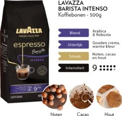 Lavazza Espresso Barista Intenso Koffiebonen - 500 Gram X4 -Koffiedrank Winkel 1200x1148