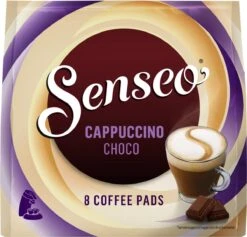 Senseo Cappuccino Choco Koffiepads - 2/9 Intensiteit - 4 X 8 Pads -Koffiedrank Winkel 1200x1152