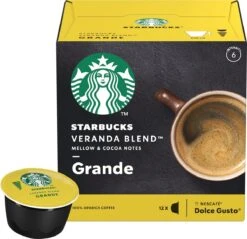 Starbucks By Dolce Gusto Capsules Veranda Grande Blonde Roast - 36 Koffiecups -Koffiedrank Winkel 1200x1159