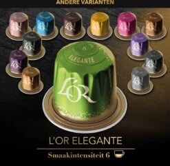 L'OR Lungo Elegante Koffiecups - Intensiteit 6/12 - 10 X 20 Capsules -Koffiedrank Winkel 1200x1173 14