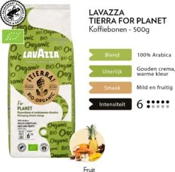 Lavazza Tierra For Planet Biologische Koffiebonen - 500 Gram X4 11 Lavazza Tierra For Planet Biologische Koffiebonen - 500 Gram X4 -Koffiedrank Winkel 1200x1179 2