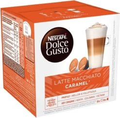 Nescafé Dolce Gusto Caramel Macchiato Capsules - 48 Koffiecups -Koffiedrank Winkel 1200x1181 1