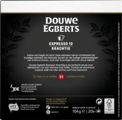 Douwe Egberts Espresso Krachtig Koffiecups - Intensiteit 10/12 - 10 X 20 Capsules -Koffiedrank Winkel 1200x1184 4