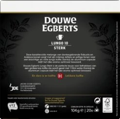 Douwe Egberts Lungo Sterk (10) - 10 X 20 Koffiecups 9 Douwe Egberts Lungo Sterk (10) - 10 X 20 Koffiecups -Koffiedrank Winkel 1200x1186 4