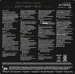 L'OR Lungo Estremo (10) - 10 X 20 Koffiecups 16 L'OR Lungo Estremo (10) - 10 X 20 Koffiecups -Koffiedrank Winkel 1200x1186 5