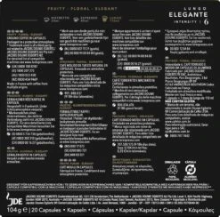 L'OR Lungo Elegante Koffiecups - Intensiteit 6/12 - 10 X 20 Capsules -Koffiedrank Winkel 1200x1186 6