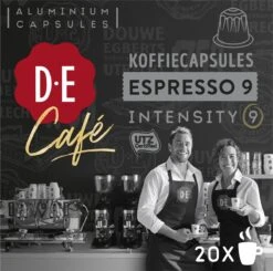 Douwe Egberts D.E Café Espresso Koffiecups - Intensiteit 9/12 - 10 X 20 Capsules 17 Douwe Egberts D.E Café Espresso Koffiecups - Intensiteit 9/12 - 10 X 20 Capsules -Koffiedrank Winkel 1200x1190 1