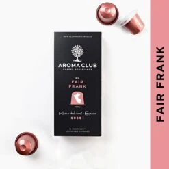 Aroma Club - Nespresso Compatible Capsules (120 St.) - No. 4 Fair Frank - Intensiteit 4/5 - Espresso - 100% Aluminium Koffiecups -Koffiedrank Winkel 1200x1200 30