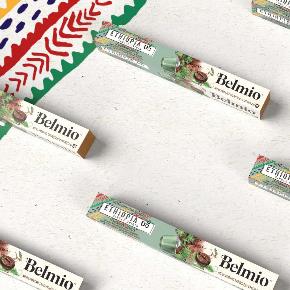 Belmio Koffiecups - ETHIOPIA Capsules - 120 Stuks 5 Belmio Koffiecups - ETHIOPIA Capsules - 120 Stuks - Afbeelding 3