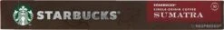 Starbucks By Nespresso Sumatra Espresso Dark Roast Capsules - 120 Koffiecups -Koffiedrank Winkel 1200x159 1