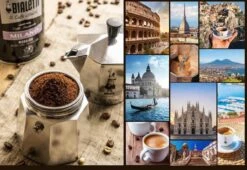 Bialetti Perfetto Moka Gemalen Koffie Proefpakket - 4 X 250 Gram - Classico, Intenso, Delicato En Nocciola -Koffiedrank Winkel 1200x826 1