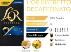 L'OR Espresso Ristretto Decaffeinato - Intensiteit 9/12 - 10 X 10 Capsules -Koffiedrank Winkel 1200x889 5