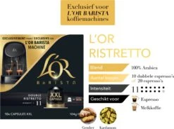 L'OR BARISTA XXL Ristretto (11) - 5 X 10 Koffiecups -Koffiedrank Winkel 1200x896