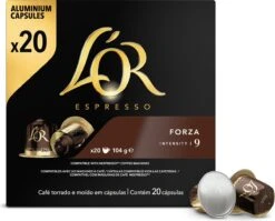 L'OR Espresso Forza Koffiecups - Intensiteit 9/12 - 10 X 20 Capsules -Koffiedrank Winkel 1200x968