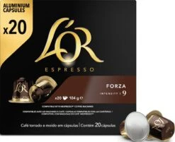 L'OR Espresso Forza Koffiecups - Intensiteit 9/12 - 10 X 20 Capsules -Koffiedrank Winkel 1200x975 2