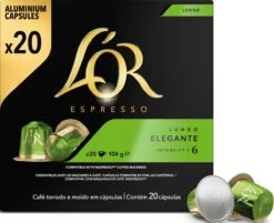 L'OR Lungo Elegante Koffiecups - Intensiteit 6/12 - 10 X 20 Capsules -Koffiedrank Winkel 1200x975 3