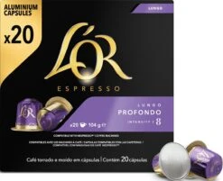 L'OR Lungo Profondo Koffiecups - Intensiteit 8/12 - 10 X 20 Capsules -Koffiedrank Winkel 1200x975 4