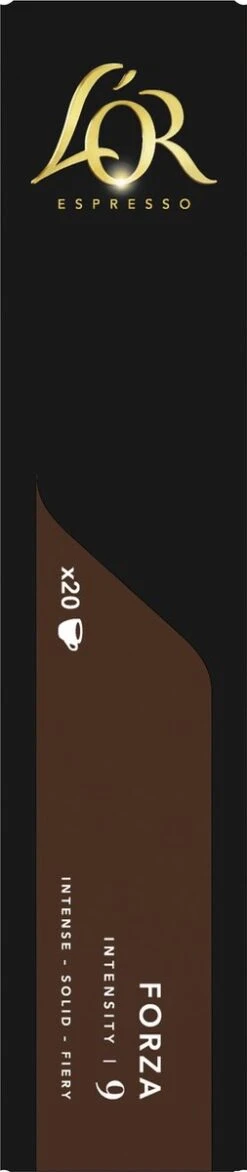 L'OR Espresso Forza Koffiecups - Intensiteit 9/12 - 10 X 20 Capsules -Koffiedrank Winkel 253x1200 2