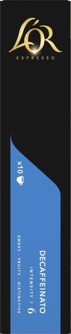 L'OR Espresso Decaffeinato Koffiecups - Intensiteit 6/12 - 10 X 10 Capsules -Koffiedrank Winkel 255x1200 11