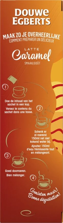 Douwe Egberts Verwenkoffie Latte Caramel Oploskoffie - 5 X 8 Zakjes -Koffiedrank Winkel 343x1200 6