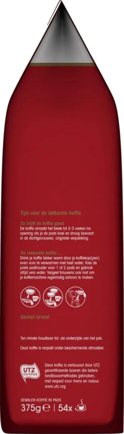 Douwe Egberts Aroma Rood Koffiepads - 4 X 54 Pads -Koffiedrank Winkel 345x1200