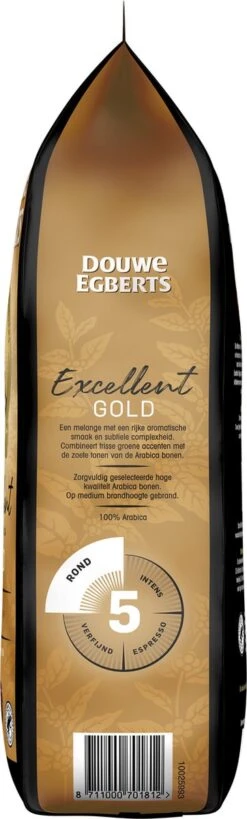 Douwe Egberts Excellent Gold Koffiebonen - 5/9 Intensiteit - 4 X 1kg -Koffiedrank Winkel 362x1200