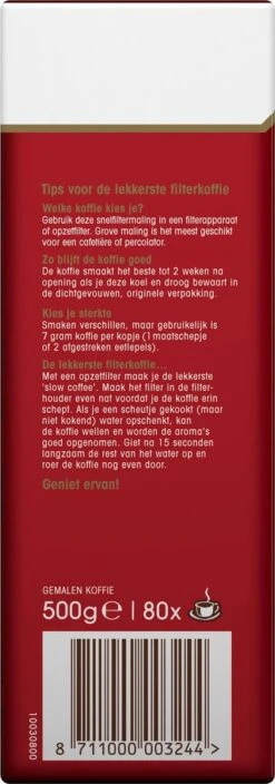 Douwe Egberts Aroma Rood Filterkoffie - 15 X 500 Gram 8 Douwe Egberts Aroma Rood Filterkoffie - 15 X 500 Gram -Koffiedrank Winkel 421x1200 2