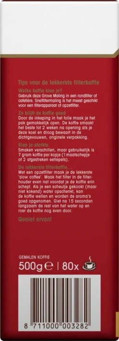 Douwe Egberts Aroma Rood Grove Maling Filterkoffie - 6 X 500 Gram 12 Douwe Egberts Aroma Rood Grove Maling Filterkoffie - 6 X 500 Gram -Koffiedrank Winkel 421x1200