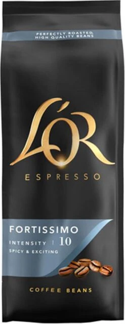 L'OR Espresso Fortissimo Koffiebonen (10) - 4 X 500 Gram 25 L'OR Espresso Fortissimo Koffiebonen (10) - 4 X 500 Gram -Koffiedrank Winkel 463x1200