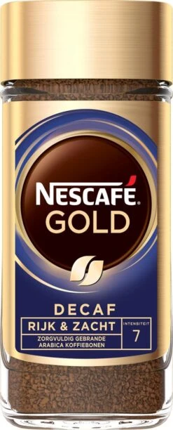 Nescafé Gold Decafé Oploskoffie - 6 Potten à 100 Gram -Koffiedrank Winkel 484x1200 1
