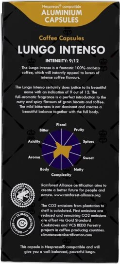 Gran Maestro Italiano - Lungo Intenso - Koffiecups - Nespresso Compatibel Capsules - Krachtige Smaak - 6 X 20 Cups 10 Gran Maestro Italiano - Lungo Intenso - Koffiecups - Nespresso Compatibel Capsules - Krachtige Smaak - 6 X 20 Cups -Koffiedrank Winkel 547x1200 2