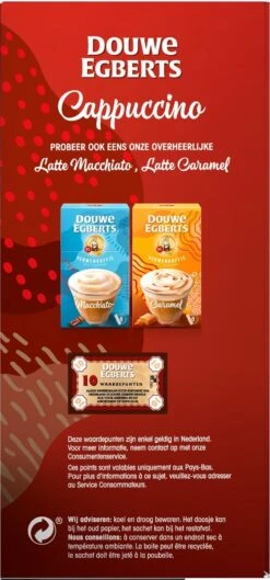 Douwe Egberts Verwenkoffie Cappuccino Oploskoffie - 5 X 10 Zakjes -Koffiedrank Winkel 560x1200 1