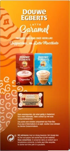 Douwe Egberts Verwenkoffie Latte Caramel Oploskoffie - 5 X 8 Zakjes -Koffiedrank Winkel 560x1200 3