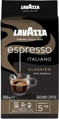 Lavazza Espresso Italiano Classico Gemalen / Filterkoffie - 8 X 250 Gram -Koffiedrank Winkel 594x1200