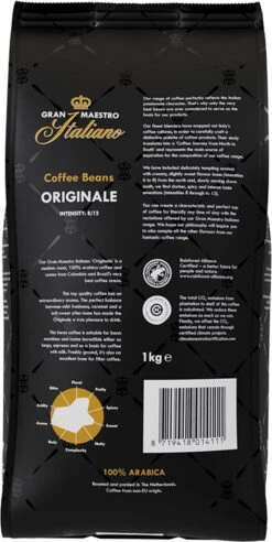 Gran Maestro Italiano - Orginale - Koffiebonen - Bonen Voor Espresso En Lungo - Arabica – 4 X 1kg 8 Gran Maestro Italiano - Orginale - Koffiebonen - Bonen Voor Espresso En Lungo - Arabica – 4 X 1kg -Koffiedrank Winkel 602x1200 1