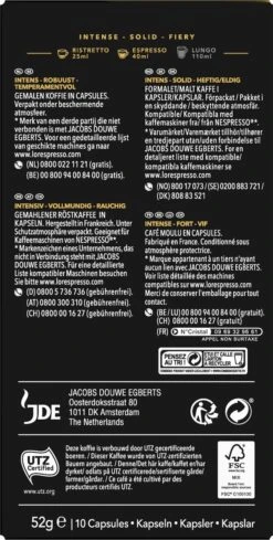 L'OR Espresso Forza Koffiecups - Intensiteit 9/12 - 10 X 10 Capsules -Koffiedrank Winkel 606x1200 8