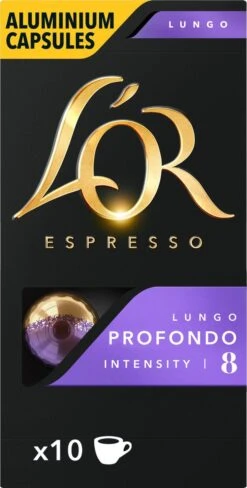 L'OR Lungo Profondo Koffiecups - Intensiteit 8/12 - 10 X 10 Capsules -Koffiedrank Winkel 607x1200 11